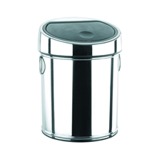 雅家宝厂家直销豪华轻触形不锈钢垃圾桶酒店客房桶8L12L卫生桶