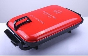 批发傻厨2978烧烤锅多功能电热锅礼品烧烤店商用