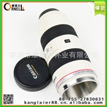 新款镜头杯批发时尚佳能镜头水杯【定制广告杯内钢外塑镜头杯】