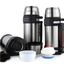 800ML新款不锈钢真空保温壶手提户外运动水瓶背带旅游暖水壶