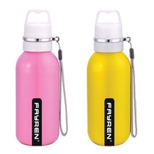 新品运动水壶手提铝质旅行壶学生儿童饮水杯小口随手杯