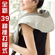 捶打肩颈按摩披肩批发YF-518升级版电动哈达颈椎披肩按摩器厂家