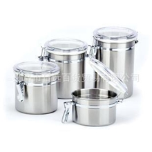 批发供应新款不锈钢密封罐储物罐糖果罐咖啡豆罐Sealedtank