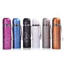 厂家直销磨砂亚光情侣水杯不锈钢卡通真空保温杯