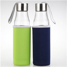 水晶玻璃杯耐热玻璃水瓶创意车载带茶漏杯子矿泉水瓶茶杯