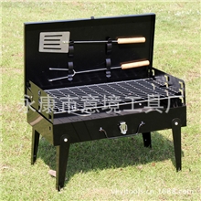 户外折叠便携式烧烤炉木炭烧烤炉烧烤架附带铲叉烧烤架