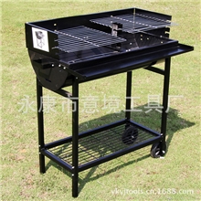 大号推车式庭院用烧烤炉木炭烧烤炉烧烤车