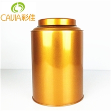 《精品推荐》直销不锈钢亮丽金色茶叶罐/药材密封罐/小茶叶罐
