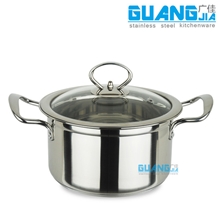 高档精品无磁不锈钢美式经典复底汤锅广佳不锈钢厨餐具