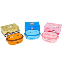 可爱hellokitty猫不锈钢方形保温饭盒叮当卡通密封学生便当餐盒