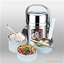 坚宝阿饭提一代日式不锈钢真空保温饭盒/提锅便当1.8L/2.2L