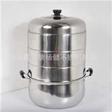 不锈钢高效节能蒸锅四层原味蒸锅不串味蒸锅复底26-30CM