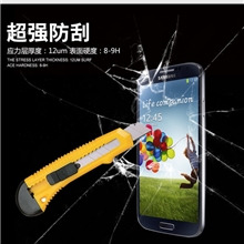 三星i9500钢化玻璃膜S4手机钢化玻璃保护膜三星S4手机贴膜