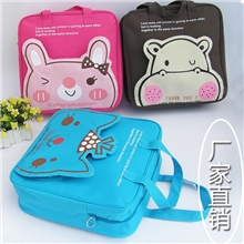 厂家直销2013韩国新款卡通补课包牛津布防水印花斜挎包书包