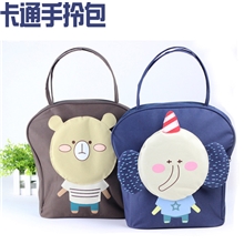 厂家直销韩版学生提书袋补课袋卡通提书袋书包手提袋A4补课包