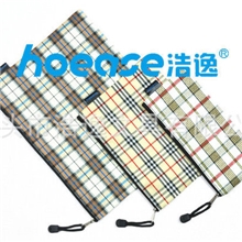 批发供应A4格子布袋格子布文件袋格子布资料袋