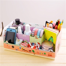 韩版DIY动物园收纳盒纸质收纳盒桌面收纳盒整理收纳盒