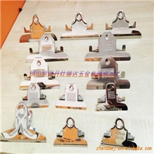 广东佛山五金文件夹专业厂家直供85mm光面+格面蝴蝶夹资料盒