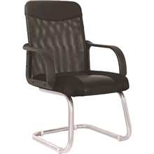 【做工精美】家具办公椅优质电镀架带扶手加厚海绵办公椅