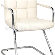 安吉永灏九方格子时尚电脑椅优质皮面、绒布办公椅多色圆管弓子架