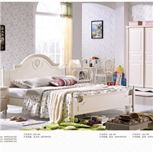 【新品特惠】实木白色时尚卧室特价床小房间床田园家具韩式公主床