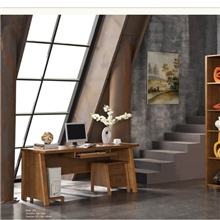 皇琛精品现代中式实木书桌榉木写字台电脑台家用办公桌成套家具