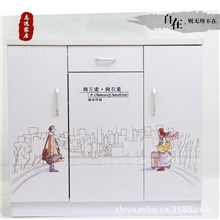 常州厂家批发多功能鞋柜，钢琴面，彩绘鞋柜