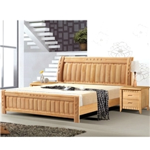 厂家直销1.8米双人床实木床泰国橡木/新西兰松木床