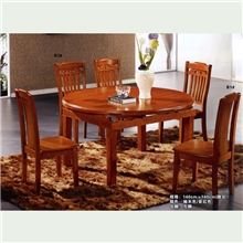 厂家直销橡木餐桌餐椅1桌6椅组合简约实木家具