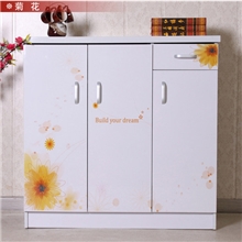 三门鞋柜;玄关柜；田园鞋柜；2013新款彩绘鞋柜；厂家特价批发