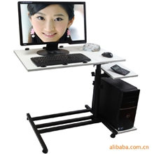 台式机笔记本电脑桌沙发床边电脑桌特价超大加长移动博易黑金刚