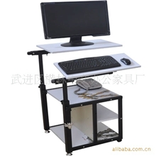 博易台式机无缝床边左右使用升降移动笔记本电脑桌变形金刚