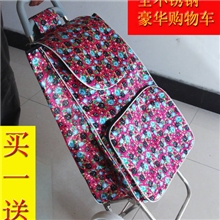 长家直销：不锈钢购物车折叠便携购物车爬楼行李车手拉车！