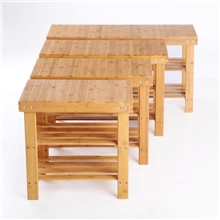 [优质厂商]工厂直销高档美帝雅换鞋凳竹制换鞋架置物架楠竹换鞋凳