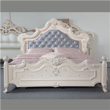 法式欧式后现代卧室双人床8103外贸顺德银泊实木床特价新品促销