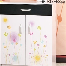 时尚彩绘鞋柜双开门鞋柜