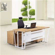 苏州办公家具新品竹纹光面办公桌时尚经理主管办公桌厂家直销