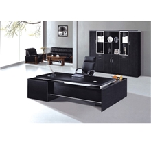 苏州办公家具尊贵黑色大气老板桌时尚经理主管办公桌厂家直销