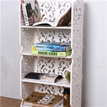 厂家批发木塑板雕花置物架80*40cm