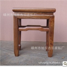 中式方凳，矮凳（明清古典家具，木雕实木学生坐椅，仿古课桌椅