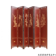 屏风厂厂价直销【梅兰竹菊图案屏风】M068折叠屏风