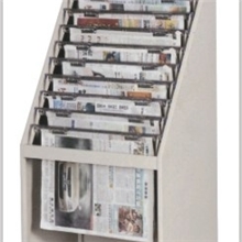 全钢十层报纸斜挂柜报纸夹报纸架报纸柜厂家直销