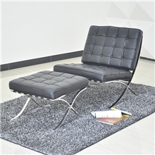 出口转内销淘宝小额批发爆款PU皮革巴塞罗那椅含脚踏成套