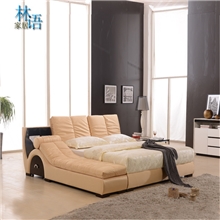 布艺床按摩床双人床1.51.8米简约现代软床J-19