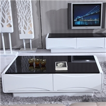 林语客厅茶几钢化玻璃茶几储物茶几茶桌茶台SCJ005