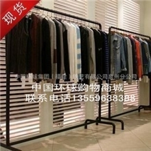 铁艺服装架落地展示架货架侧挂挂衣架衣服架单杆现货批发促销