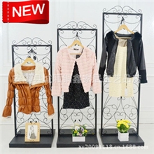 铁艺服装架服装店挂衣架落地货架屏风隔断橱窗展示架批发