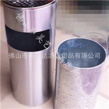 工厂特价超销精美高档不锈钢拉丝圆形座地烟灰桶GPX-28B