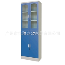 厂家直销铁皮拉门矮铁皮柜柜滑轮钢制储物柜铁柜文件柜