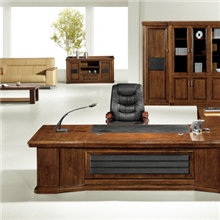 3.2米,2.8米,2.6米,2.4米紫檀木皮总裁台-MB-8300